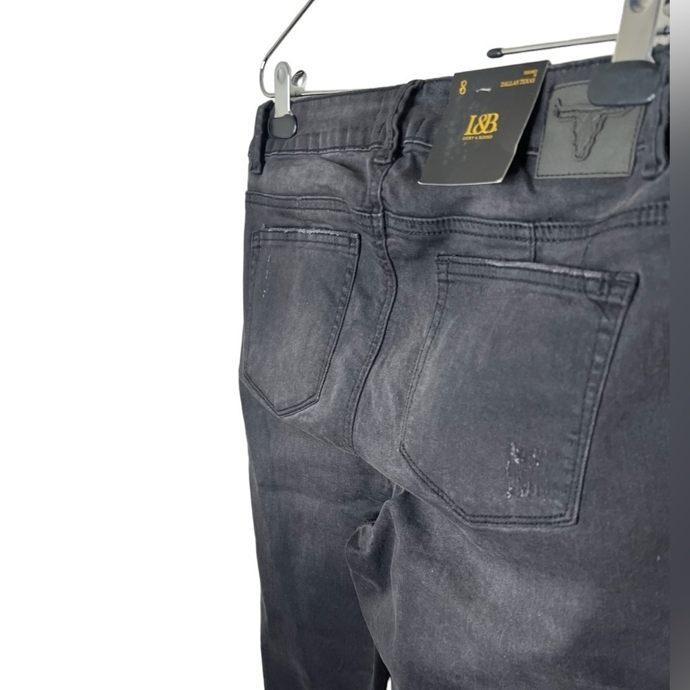 Lucky And Blessed Women's Skinny Sequin Patches Jeans View 5